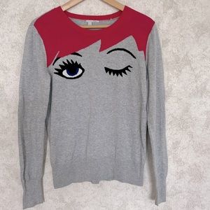 Halogen Eye Wink Sweater Size M